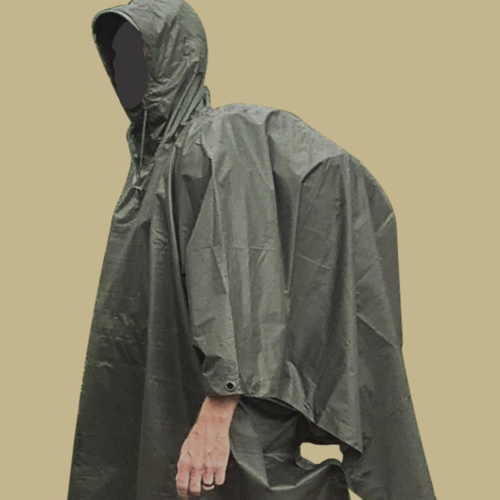 Heavyweight tarp poncho NWT